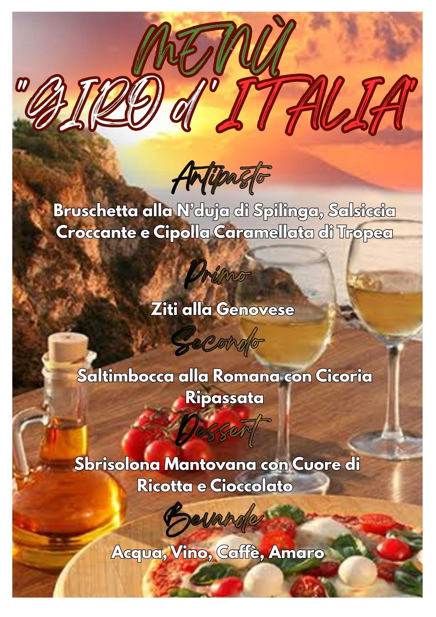 Menù Giro d'Italia 